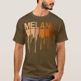 Drippin Melanin Vrouwen Pride Black History Maand  T-shirt