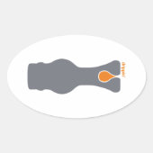 Drippin' Ovale Sticker (Voorkant)