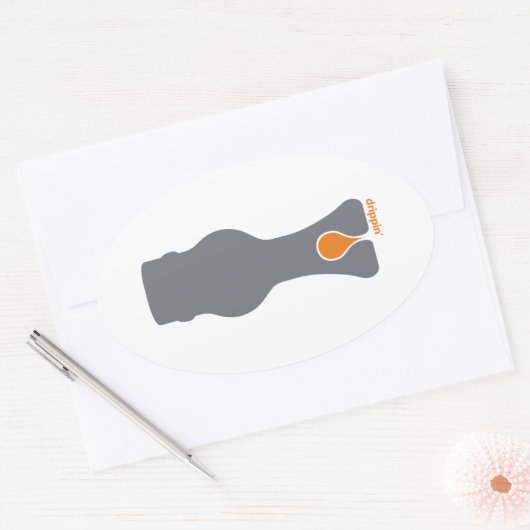 Drippin' Ovale Sticker (Envelop)