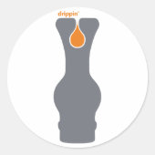 Drippin' Ronde Sticker (Voorkant)