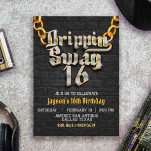 Drippin Swag 16 - Hip Hop Kaart