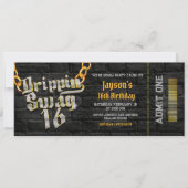 Drippin Swag 16 Ticket Kaart (Voorkant)