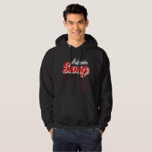 Drippin Swag Hoodie (zwart/rood) (Voorkant volledig)