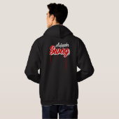 Drippin Swag Hoodie (zwart/rood) (Achterkant volledig)