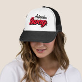 Drippin Swag (rood) Trucker Pet (In situ)