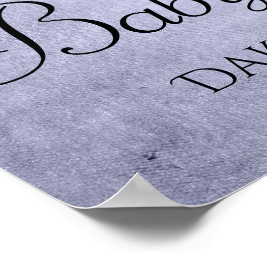 Dripping chique glitter | Lavendel Paarse douche Poster (Hoek)