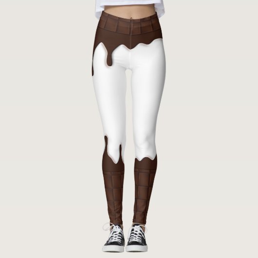 Dripping Chocolate Snoep Bar Leggings (Voorkant)