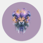 Dripping Demon Leeuw Sticker (Voorkant)