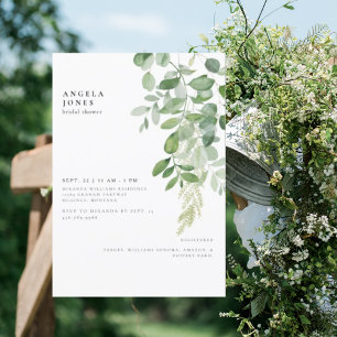 Dripping Foliage Bridal Shower Uitnodiging