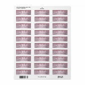 Dripping Girly Glitter | Dusty Mauve Pink Shimmer Etiket (Full Sheet)