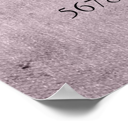 Dripping Girly Glitter | Dusty Mauve Pink Sweet 16 Poster (Hoek)