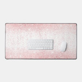 Dripping Glitter Roze Bureaumat (Keyboard & Muis)
