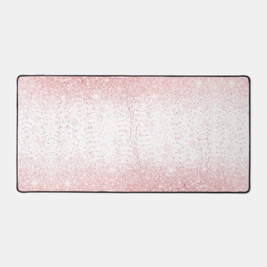 Dripping Glitter Roze Bureaumat (Voorkant)