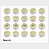 Dripping Gold Glitter Regenboog Body Butter Labels (Vel)