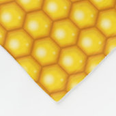 Dripping Honing Bee Gouden Honingraat Koningin Bee Fleece Deken (Hoek)