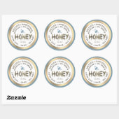 Dripping Honing Custom Hives Zwerm Verwijdering Qu Ronde Sticker (Vel)