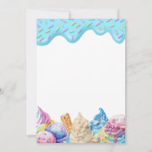 Dripping Ice Cream Wat is de Scoop Gender Reveal Kaart (Achterkant)