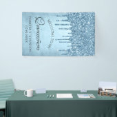 Dripping Ice Glitter | Blue Sparkle Quinceanera Spandoek (Beurs)