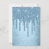 Dripping Ice Glitter | Glitzy Blue 50 en Fabulous Kaart (Achterkant)