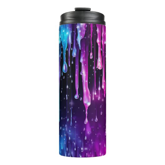 Dripping Kleuren - Thermische Tumbler Thermosbeker (Voorkant)