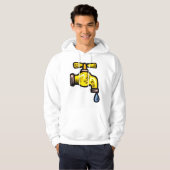 Dripping kraan Mannen Hoodie (Voorkant volledig)