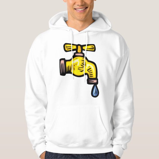 Dripping kraan Mannen Hoodie (Voorkant)