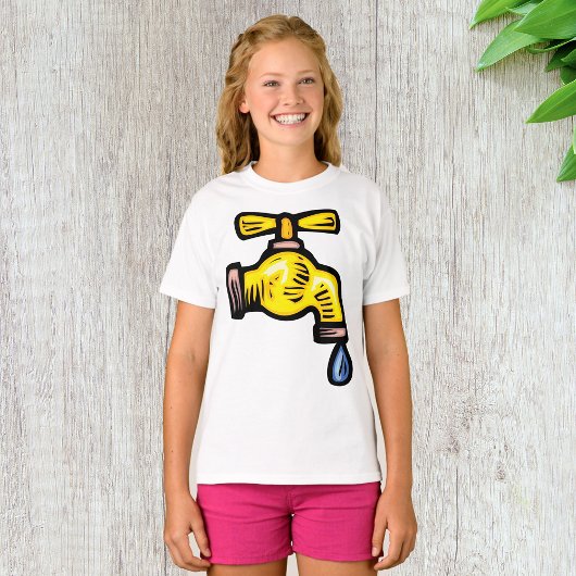 Dripping kraan meisjes T-shirt