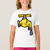 Dripping kraan meisjes T-shirt (Voorkant)