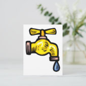 Dripping kraan uitnodigingen (Staand voorkant)