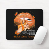 Dripping Lips Vlinders Multiple Sclerose Bewust Muismat (Met muis)