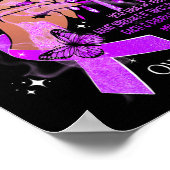 Dripping Lips Vlinders Vrouwen Overdosis Bewustzij Poster (Hoek)