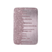 Dripping Mauve Glitter | Dusty Pink Melt Shimmer Badmat (Voorkant Verticaal)