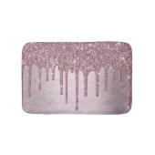 Dripping Mauve Glitter | Dusty Pink Melt Shimmer Badmat (Voorkant)