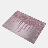 Dripping Mauve Glitter | Dusty Pink Melt Shimmer Deurmat (Schuin)