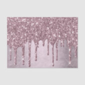 Dripping Mauve Glitter | Dusty Pink Melt Shimmer Tissuepapier (Voorkant)