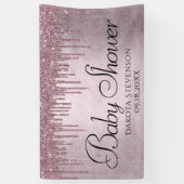 Dripping Mauve Glitter | Dusty Pink Melt Shower Spandoek (Verticaal)