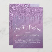 Dripping Ombre Zoet 16 | Paarse gradiënt slijm Kaart (Voorkant / Achterkant)