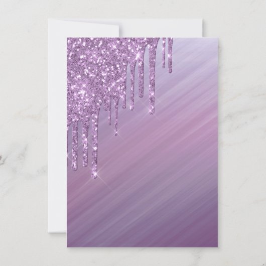 Dripping Ombre Zoet 16 | Paarse gradiënt slijm Kaart (Achterkant)