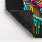 Dripping Paint Badminton Player Shuttle Racket  Muismat (Hoek)