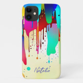 Dripping Paint Handtekening Case-Mate iPhone Case (Achterkant)