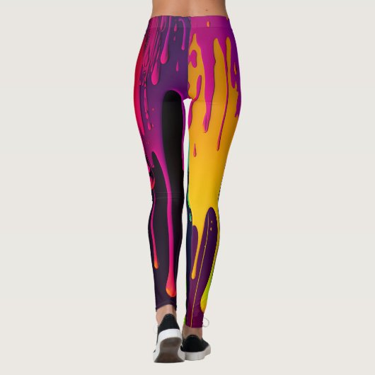 Dripping Paint Leggings -  (Achterkant)