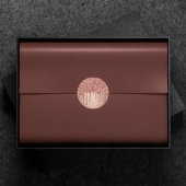 Dripping Peach Glitter | Terra Cotta Coral Sinaasa Ronde Sticker