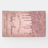 Dripping Peach Glitter | Terra Cotta Koraaldouche Spandoek (Horizontaal)