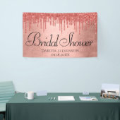 Dripping Peach Glitter | Terra Cotta Koraaldouche Spandoek (Beurs)