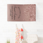 Dripping Peach Glitter | Terra Cotta Sweet Sixteen Spandoek (Insitu)