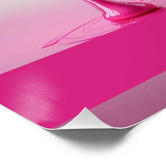 Dripping Pink Letter A - Customizable Name Poster  (Hoek)