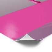 Dripping Pink Letter B - Customizable Name Poster  (Hoek)