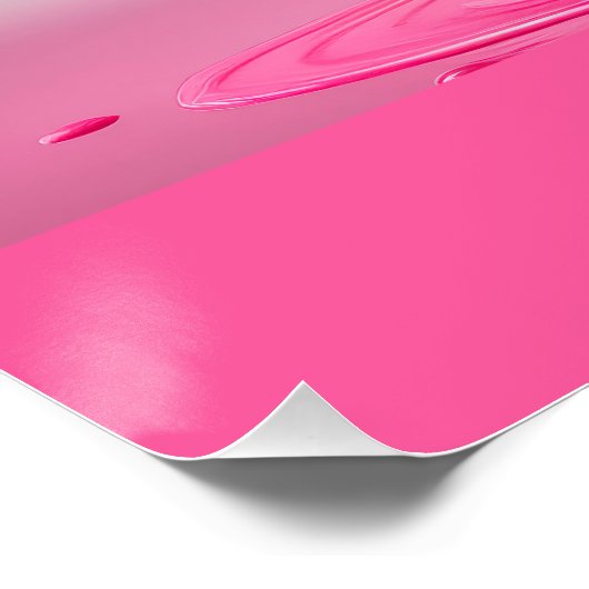 Dripping Pink Letter D - Customizable Name Poster  (Hoek)