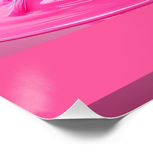 Dripping Pink Letter H - Customizable Name Poster  (Hoek)