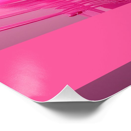 Dripping Pink Letter K - Customizable Name Poster  (Hoek)